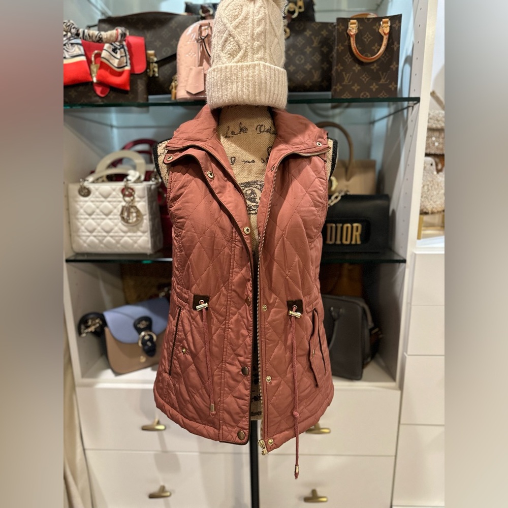 Rose color jacket vest